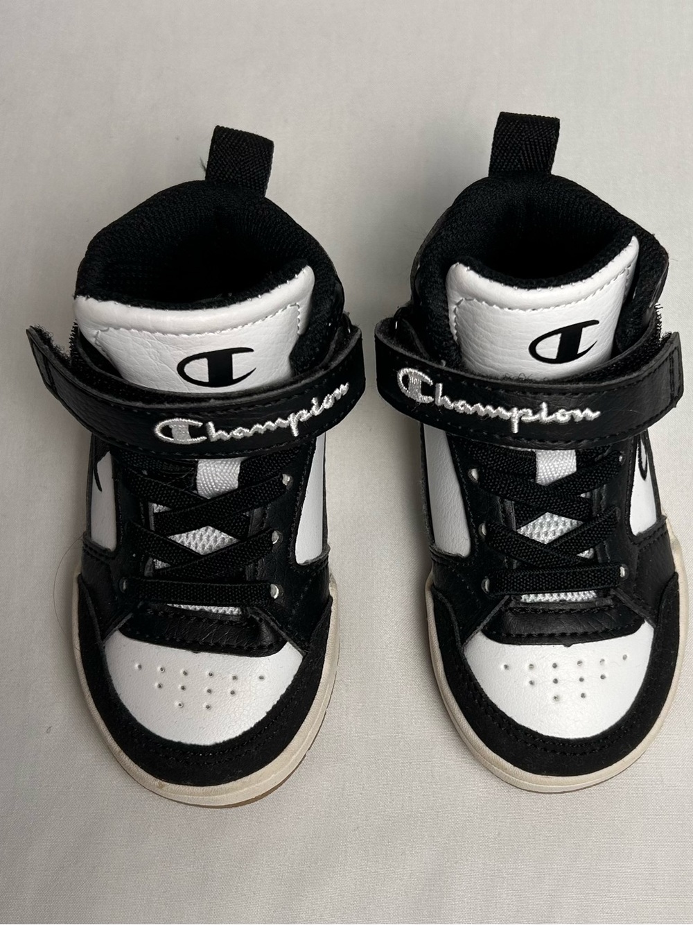 Champion Kids' High-Top Sneakers - Black & White